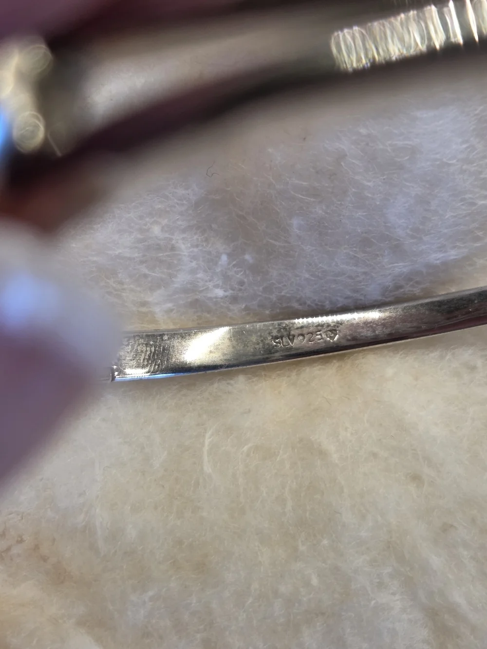 Zales Jewelers Heart Link Sterling Silver Bangle Bracelet- Gorgeous